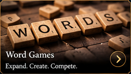 Word Games. Expand. Create. Compete.